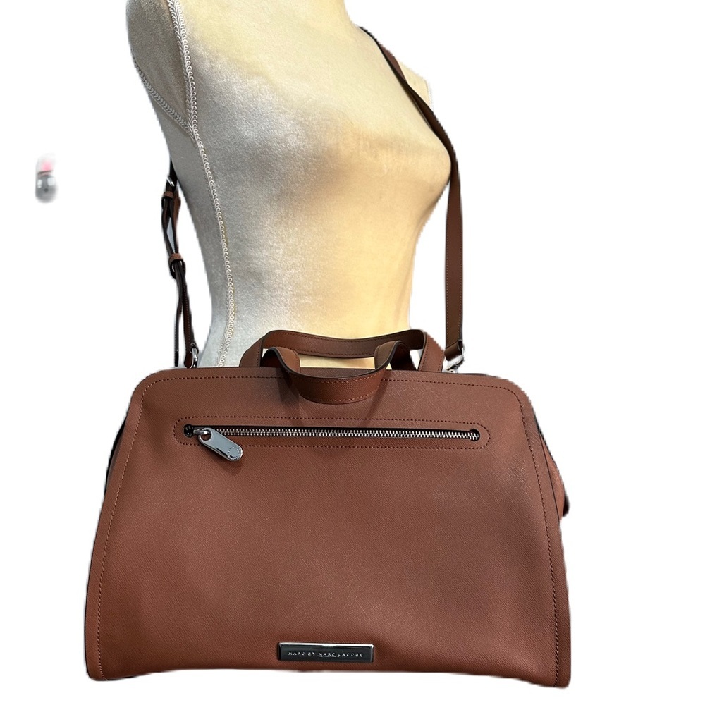 ★Like new Marc Jacobs Luna Saffiano Alaina Satchel Cinnamon Stick Crossbody Bag